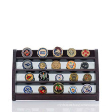 9x16 Custom Walnut Challenge Coin Display Stand Mirrored Coin Holder Is A Great Gift For Military Makes Memorabilia Coins top